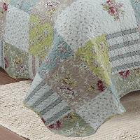 Kit Cobre Leito Colcha King Boutik Dupla Face - Maite - 100% Poliéster - 4