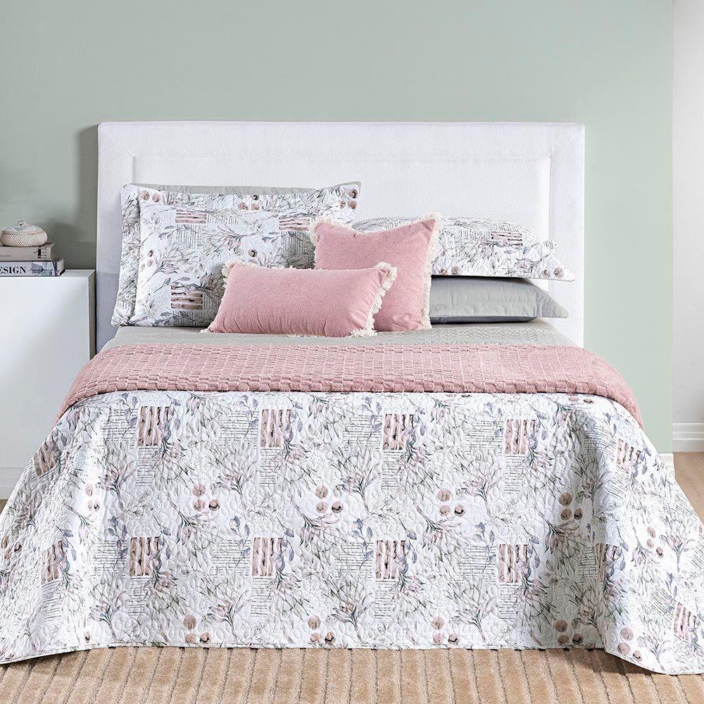 Kit Coordenado Edredom E Cobre Leito Sensuale Super King Protea 4 Peças - 80% Algodão, 20% Poliéster - 4