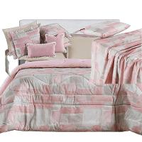 Kit Coordenado Edredom, Cobre Leito E Lençol Sensuale Queen Quadri 8 Peças - 80% Algodão, 20% Poliéster - 1