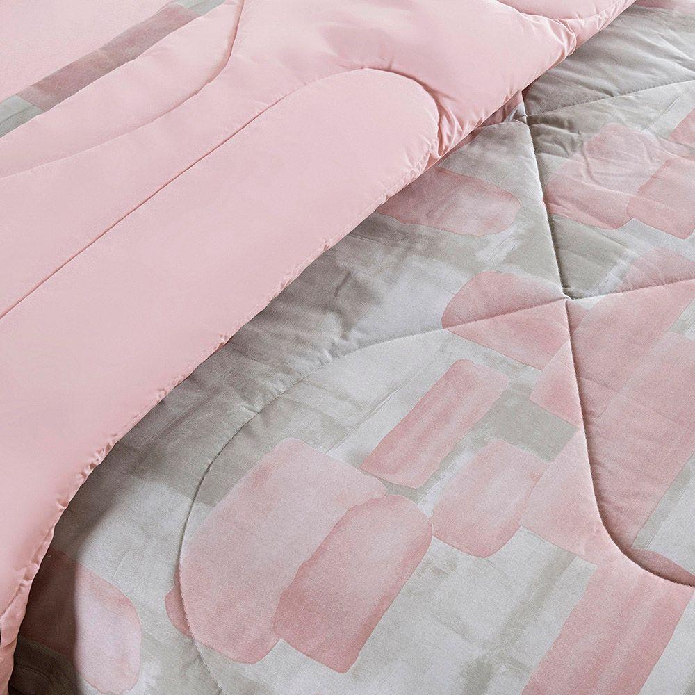 Kit Coordenado Edredom E Cobre Leito Sensuale King Quadri 4 Peças - 80% Algodão, 20% Poliéster - 3