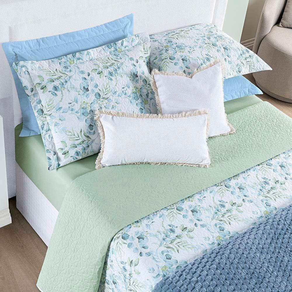 Kit Coordenado Edredom, Cobre Leito E Lençol Sensuale Queen Forest 8 Peças - 80% Algodão, 20% Poliéster - 5