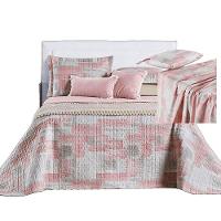 Kit Coordenado Cobre Leito E Lençol Sensuale Casal Quadri 7 Peças - 80% Algodão, 20% Poliéster - 1