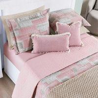 Kit Coordenado Cobre Leito E Lençol Sensuale Casal Quadri 7 Peças - 80% Algodão, 20% Poliéster - 3