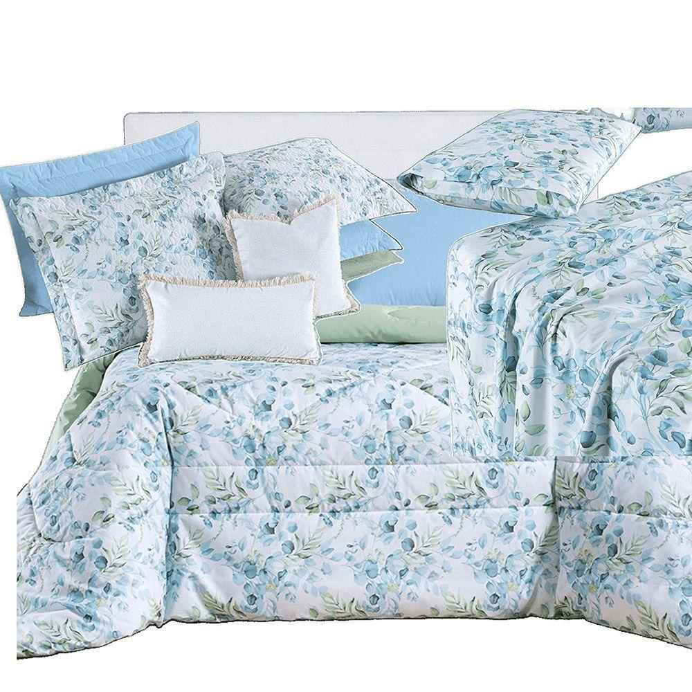 Kit Coordenado Edredom, Cobre Leito E Lençol Sensuale Super King Forest 8 Peças - 80% Algodão, 20% Poliéster - 1