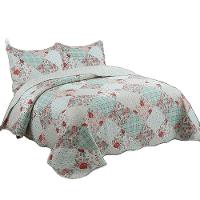 Kit Cobre Leito Colcha King Boutik Dupla Face - Brenda - 100% Poliéster - 1