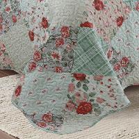 Kit Cobre Leito Colcha King Boutik Dupla Face - Brenda - 100% Poliéster - 4