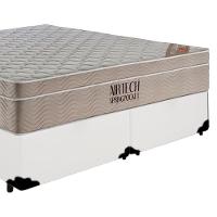 Cama Box Casal Sintético Bipartido + Colchão Ortobom Airtech Molas Ensacadas 138x188x65 Branco - 5
