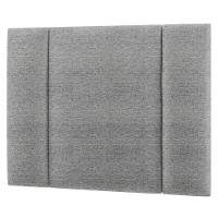 Cabeceira Modulada Solteiro 90 Cm Com Led Linho Cinza Milani Store Cinza - 1