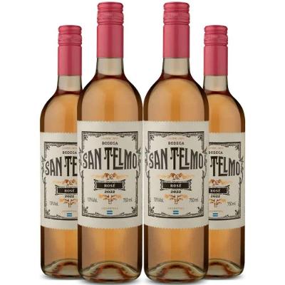 Vinho Rose San Telmo 750ml Kit 4 Garrafas