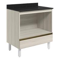 Balcao Nicho Forno 80cm Mdf Kali 16406 Bianco Toq Bianco Toq Nicioli Bianco Toq Bianco Toq - 1