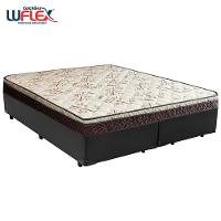 Cama Box Queen Bipartido Sintético + Colchão Elegance Ortopédico Espuma D33 Extra Firme 158x198x63 Cinza - 6