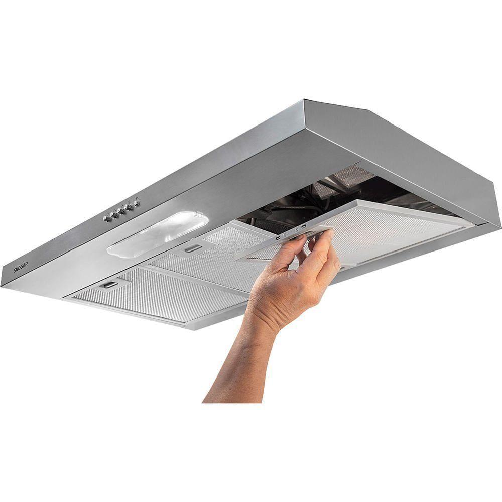 Depurador De Ar Suggar 80cm Slim 3 Velocidades DPS181IX Inox 110V - 1