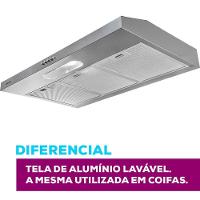 Depurador De Ar Suggar 80cm Slim 3 Velocidades DPS181IX Inox 110V - 3