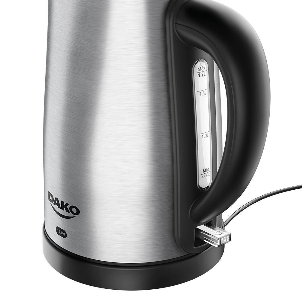 Chaleira Elétrica Dako 1,7L 1800W Em Inox 220V - 4