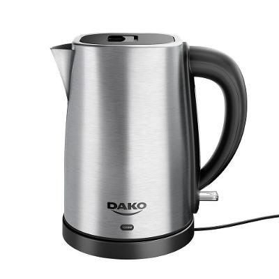 Chaleira Elétrica Dako 1,7L 1200W em Aço Inox com Base Antiderrapante 110V