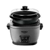 Panela De Arroz Elétrica Dako 700W Com 4L 10 Xícaras Cinza 110V - 3