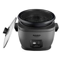 Panela De Arroz Elétrica Dako 700W Com 4L 10 Xícaras Cinza 110V