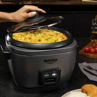 Panela De Arroz Elétrica Dako 700W Com 4L 10 Xícaras Cinza 110V - 9