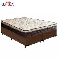 Cama Box Queen Bipartido Suede + Colchão Elegance Ortopédico Espuma D33 Extra Firme 158x198x63 Marrom - 6