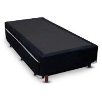 Cama Box Bicama Auxiliar Solteiro Suede Espuma 8cm 88x188x40 Preto - 2