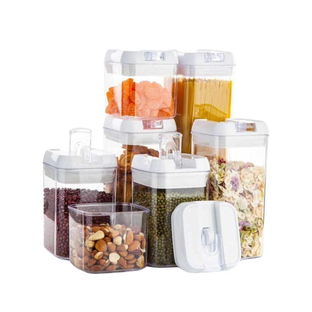Kit Com 7 Potes Herméticos Multiuso Alimentos E Mantimentos - 2