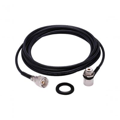 Kit Cabo Rg-58 5,5 Metros Conector Uhf M-802k