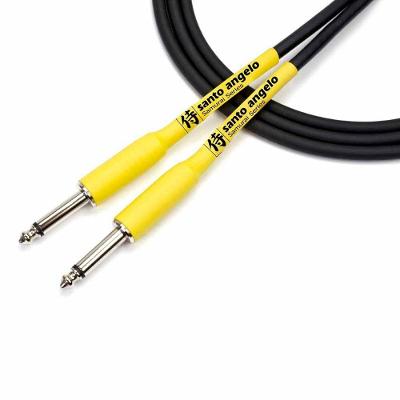 Cabo De Guitarra Samurai 0,30mmm Conector P10-p10 20ft 6,10 Metros Preto