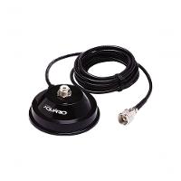 Suporte Magnetico Para Antena Movel Aquario M-700k Base Magnetica Com Cabo Rg058 De 4 Metros - 2