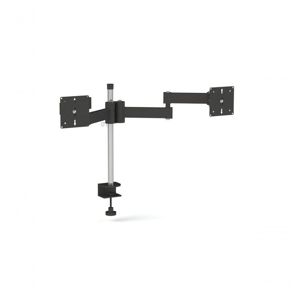Suporte De Mesa Multivisao Triarticulado Para 2 Monitores Preto - 1