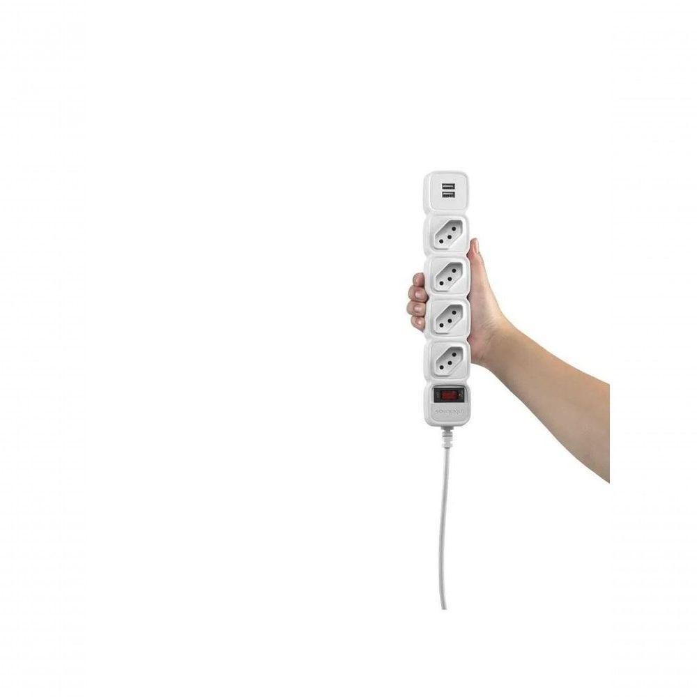 Protetor Eletronico Intelbras Epe204 4 Tomadas 2 Usb - 3