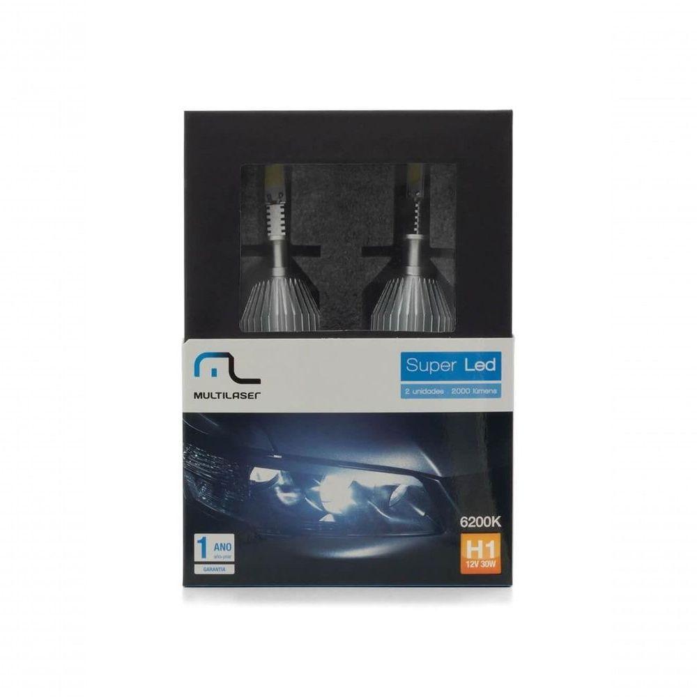 Lampada Multilaser Super Led H1 6200k Par - 3