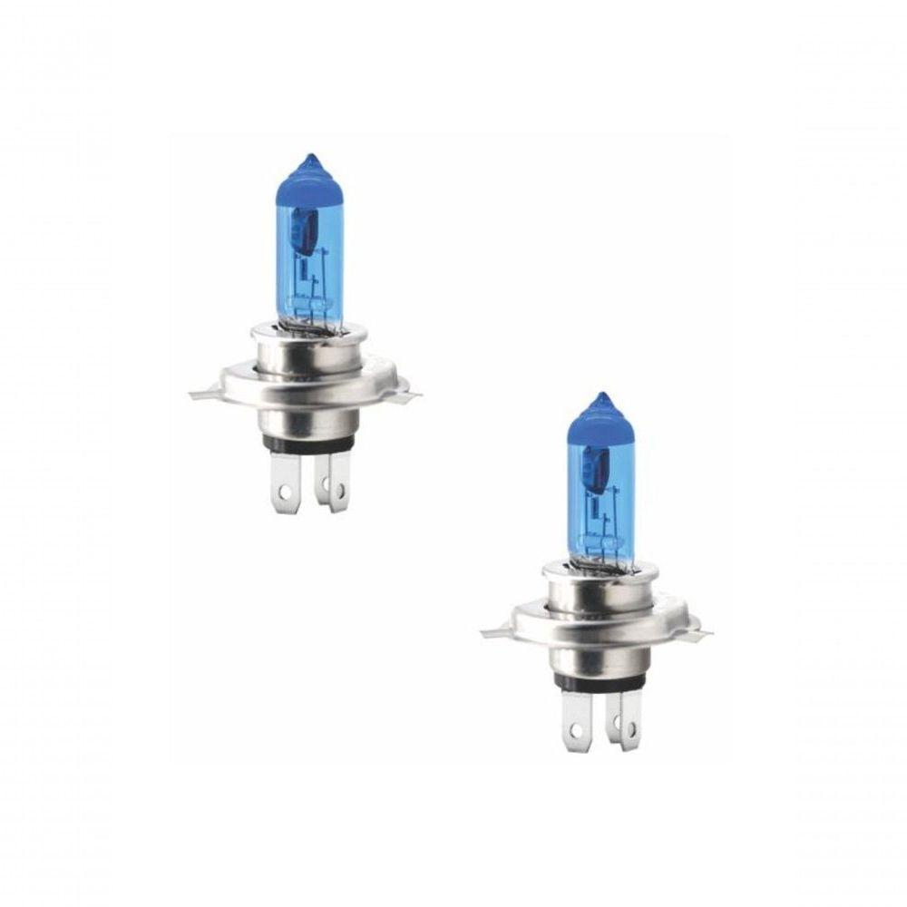 Par De Lampadas Halogena Super Brancas Code-tech One 12v H4 - 1
