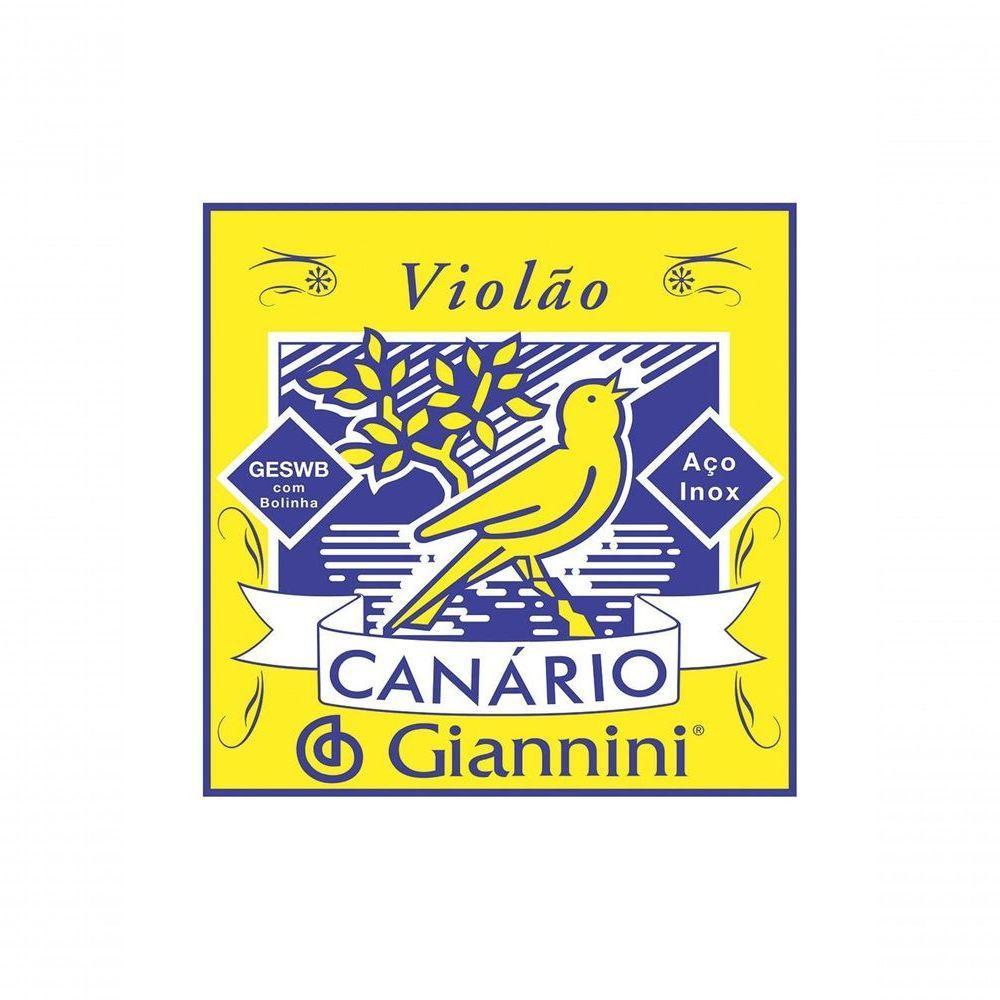 Corda De Aco Giannini Canario Geswb6 6 Para Violao Com - 1