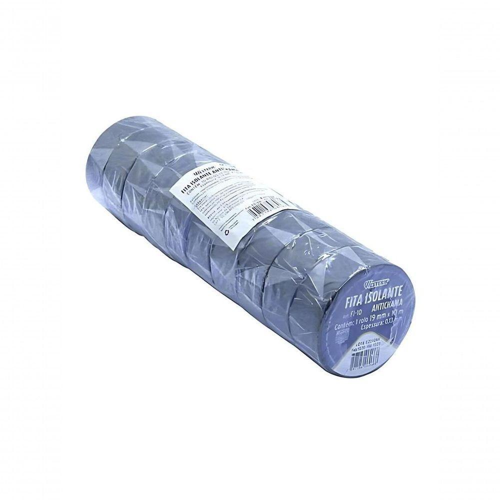 Fita Isolante Western Anti-chamas 10m X 19mm Com 10 Unidades - 2