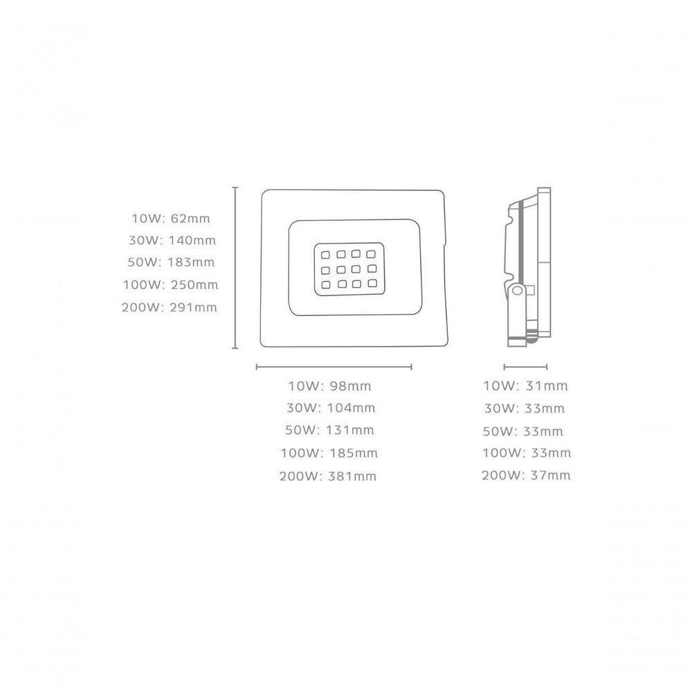 Refletor Led Elgin 10w 6500k Preto - 2