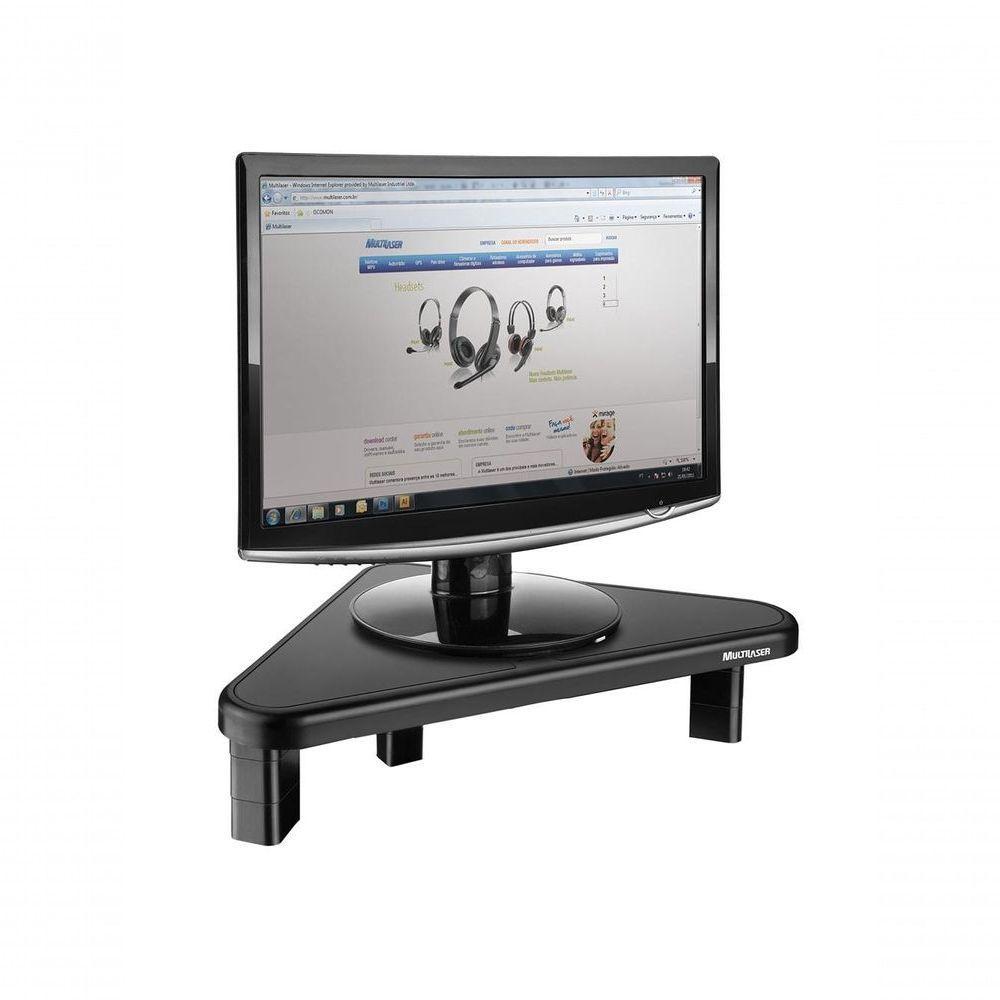 Suporte Para Monitor Multilaser Ac124 Stand Triangular 4 Niveis Preto - 1