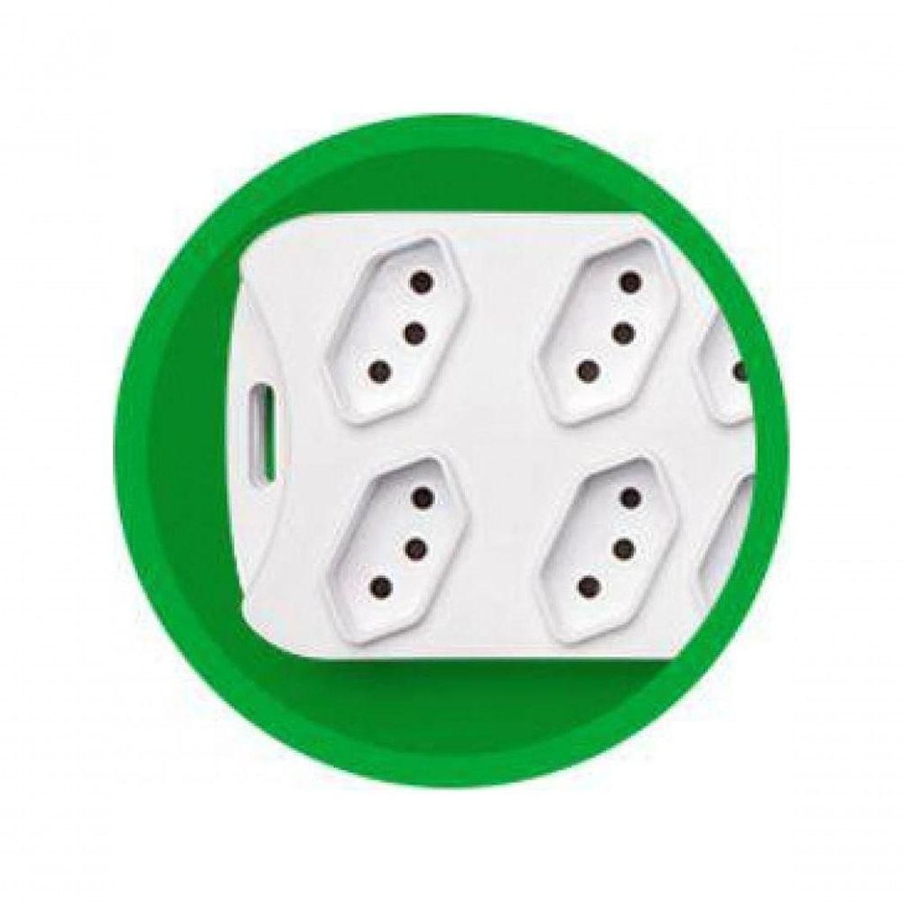 Protetor Eletronico Intelbras C- 8 Tomadas Branco - 1