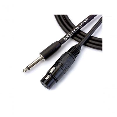 Cabo De Microfone Ninja Hg 0,20 Mm Conector P10-xlr Femea 25ft 7,62 Metros Preto