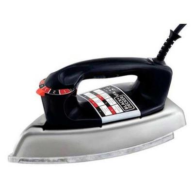 Ferro de Passar Seco Black + Decker Vfa 1100W Base Alumínio Preto e Prata 110V
