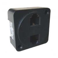 Plug Telefone Tomada Modular Idc 2 Linhas Preto - 1