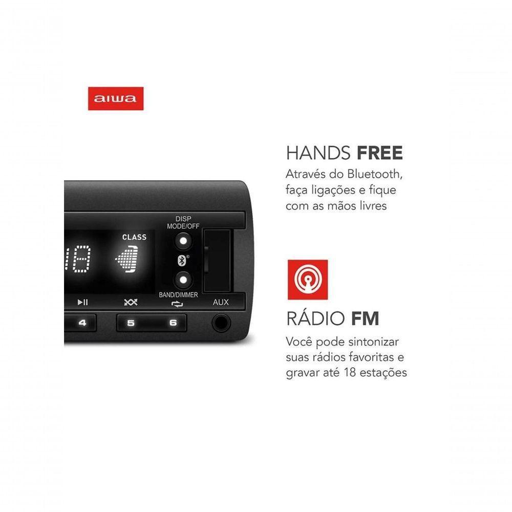 Auto Radio Aiwa Aws-ca-d-01 4x25w Bluetooth - 7