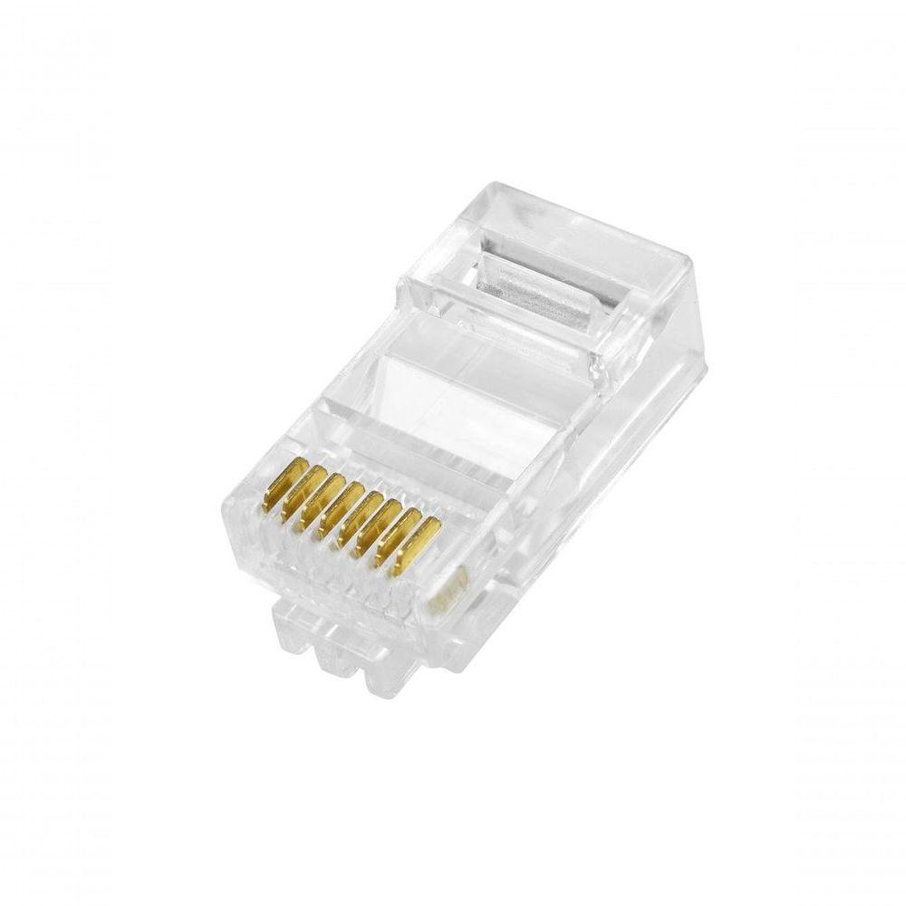 Conector Rj-45 Macho Evus C-099 Cat6 Utp 8x8 100un. - 1