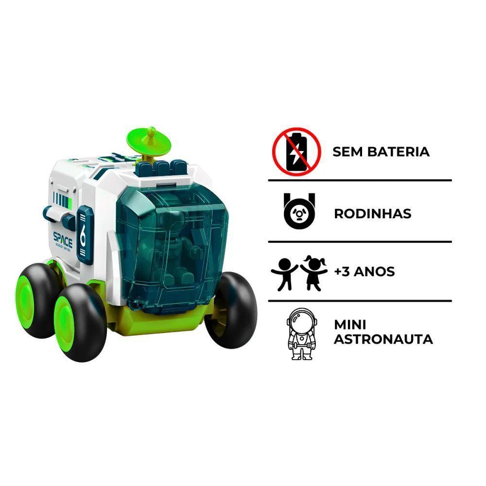 Carro Espacial Verde Brinquedo Infantil Com Astronauta - 9