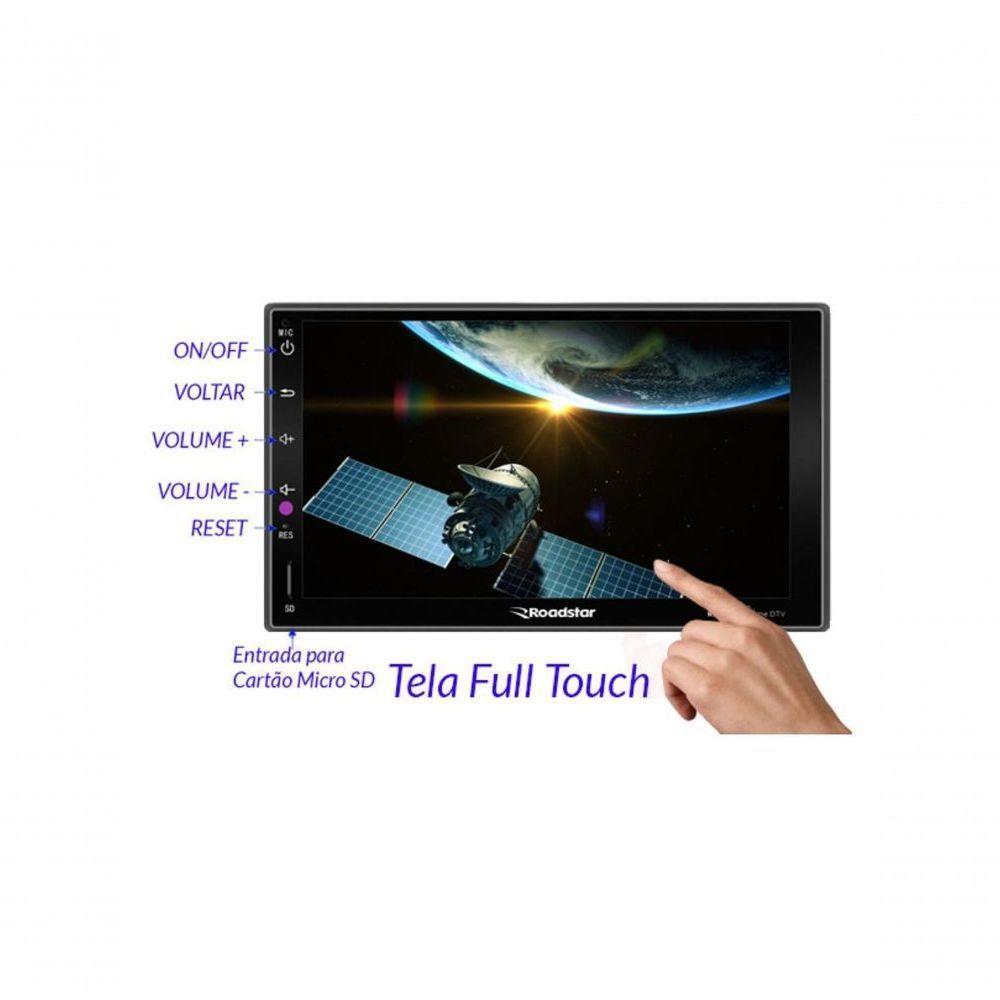 Central Multimidia Roadstar Rs606br 7 Mp6 Com Tv Digital - 2