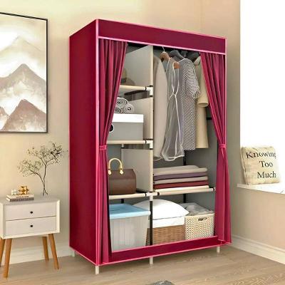 Guarda Roupa Vinho Closet Multiuso Organizador Com Capa
