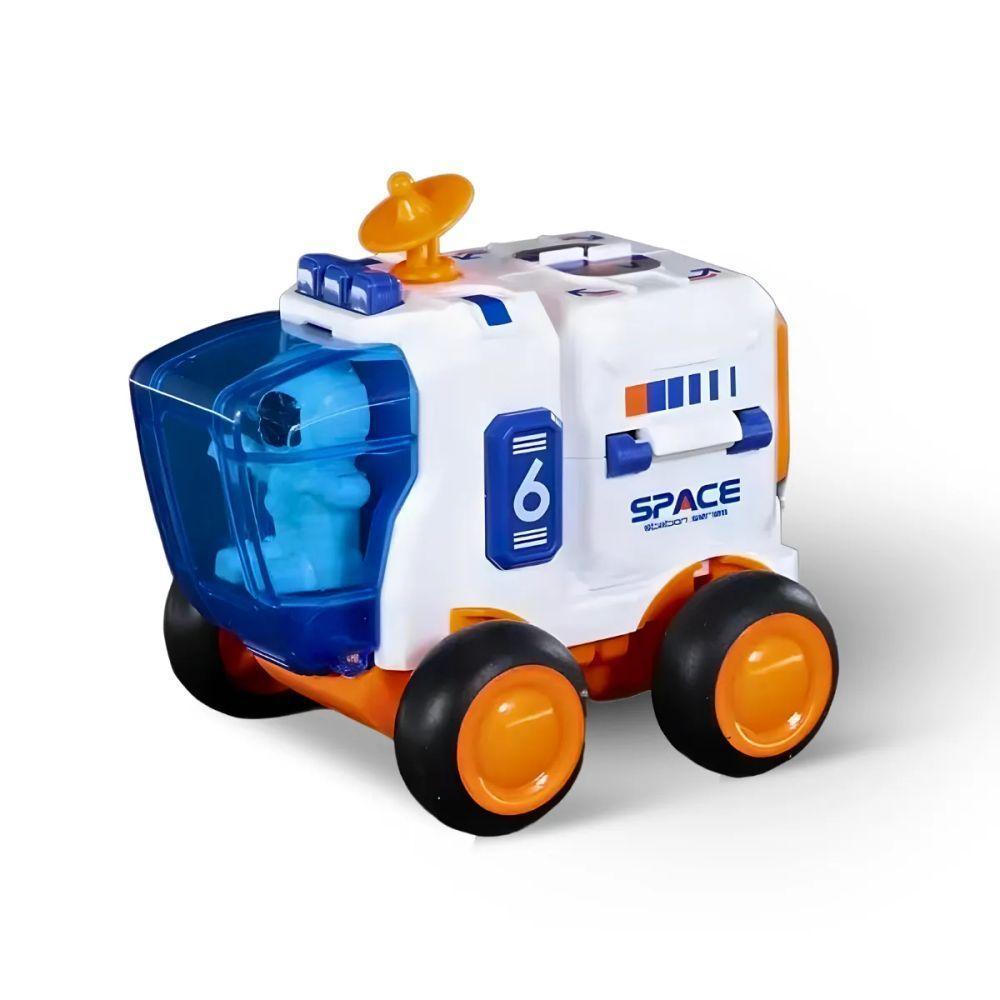 Carro Espacial Laranja Brinquedo Infantil Com Astronauta - 1