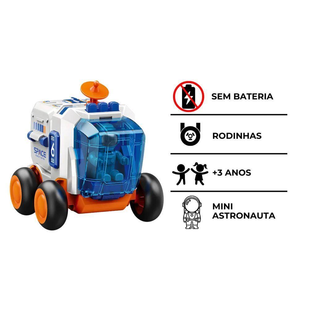 Carro Espacial Laranja Brinquedo Infantil Com Astronauta - 9
