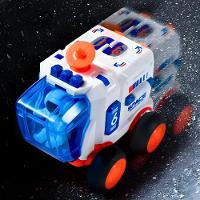 Carro Espacial Laranja Brinquedo Infantil Com Astronauta - 5