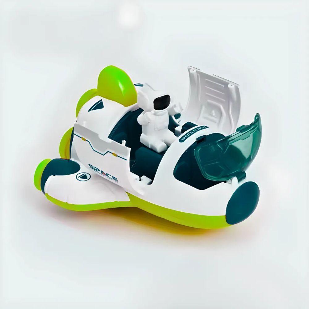 Nave Espacial Verde Brinquedo Infantil Com Astronauta - 2