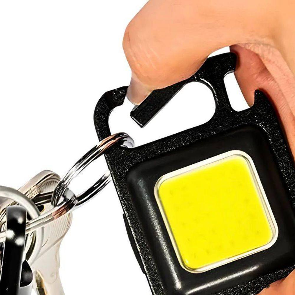 Lanterna Recarregável Chaveiro Multifunção Led Com Abridor - 9